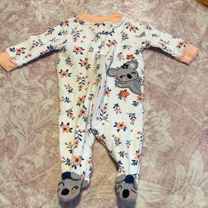 Charming Koala Floral Kids Footie